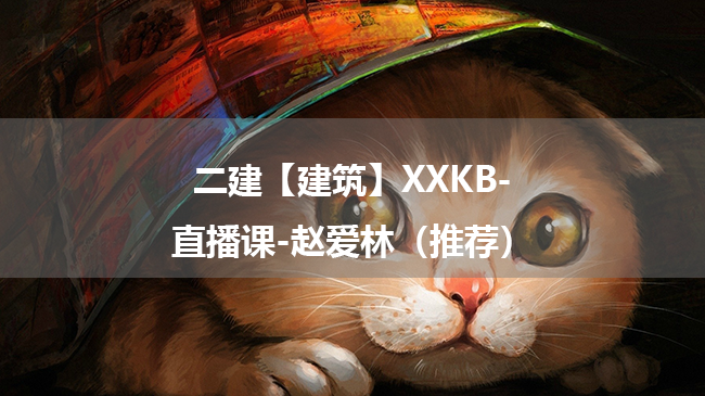 赵爱林2025年二级建造师【建筑】XXKB-直播课百度云网盘下载-（推荐）